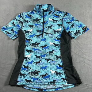 Kerrits Short Sleeve Equestrian Shirt Ice Fil® blue HORSEPLAY SOLD OUT